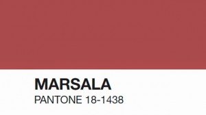 Marsala color del 2015 de Pantone
