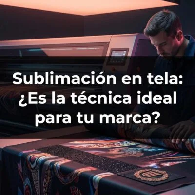 Sublimación en tela Es la técnica ideal para tu marca