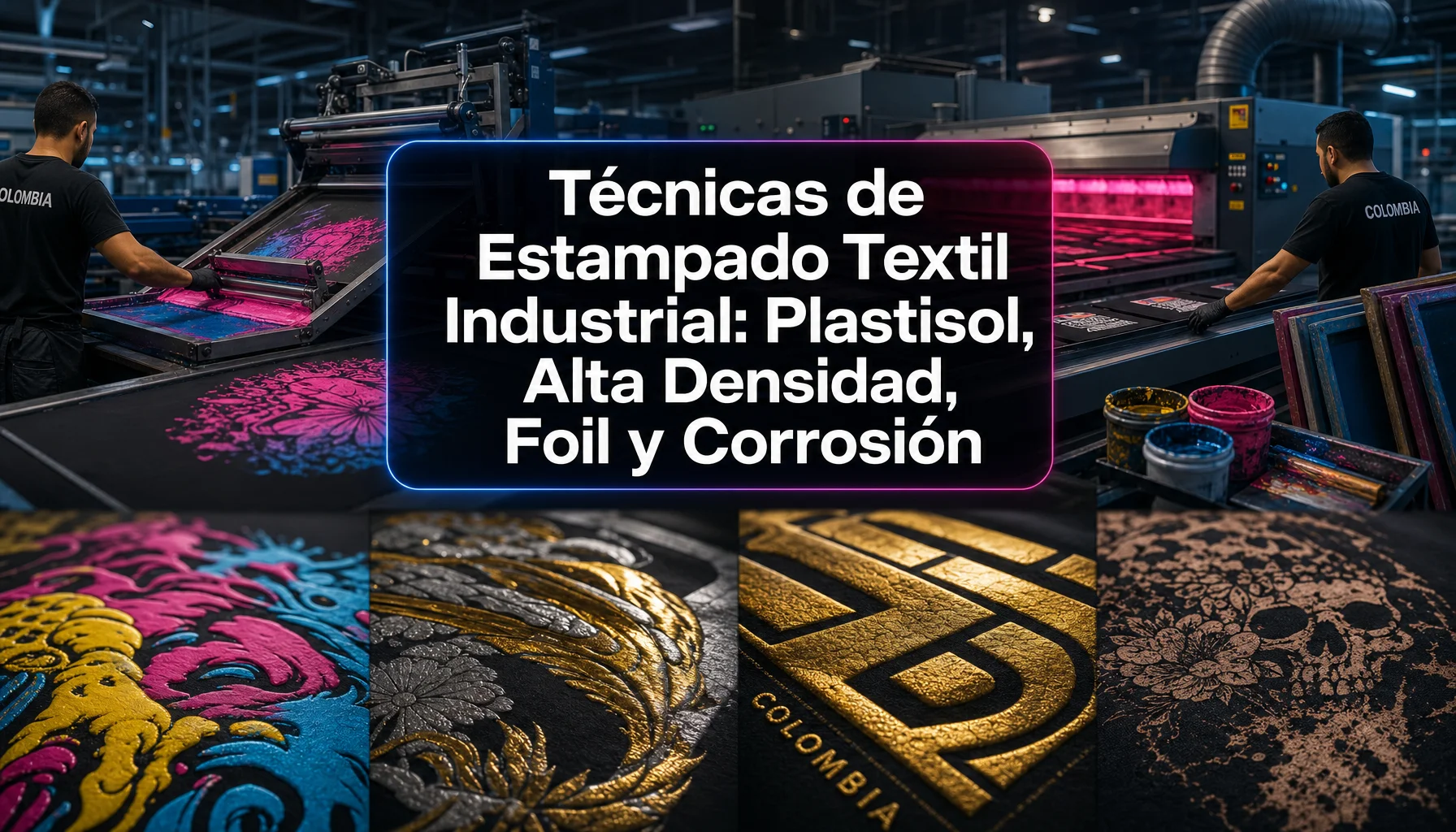 estampado cyd Técnicas de Estampado Textil Industrial: Plastisol, Alta Densidad, Foil y Corrosión