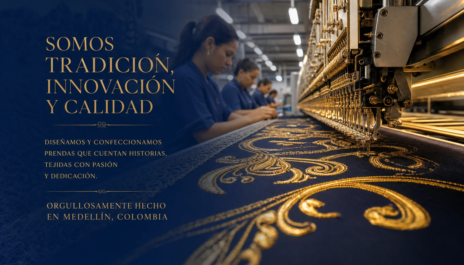 Técnicas de bordado industrial con hilo dorado en máquina computarizada — acabados de lujo para moda B2B