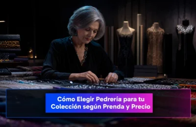 Cómo elegir pedrería para tu colección según prenda y precio en confección textil