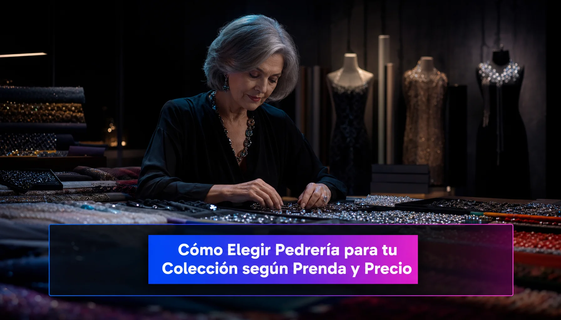Cómo elegir pedrería para tu colección según prenda y precio en confección textil