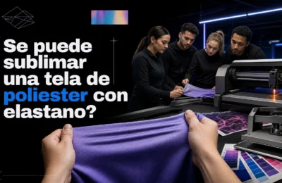 Se puede sublimar una tela de poliester con elastano