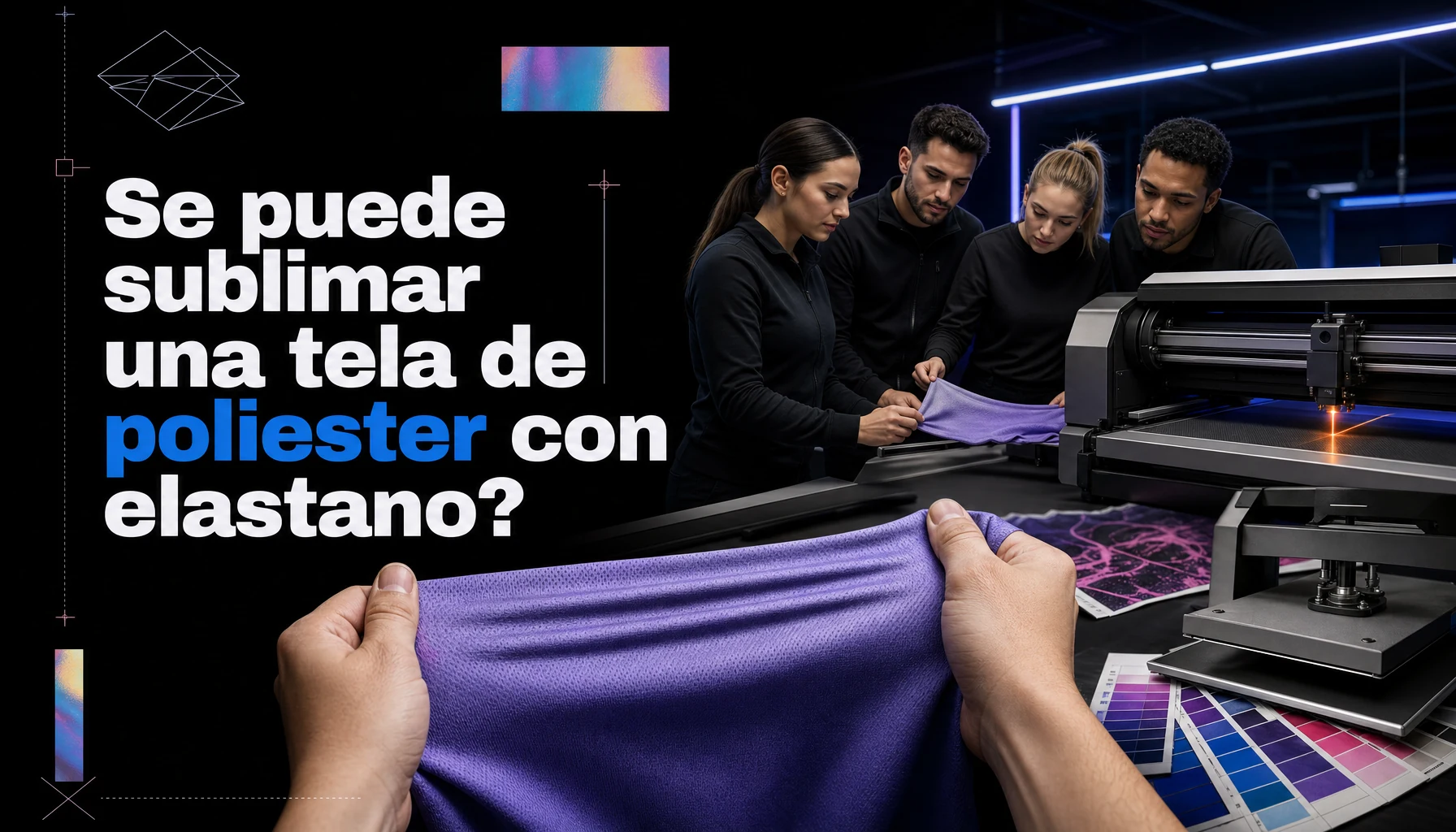 Se puede sublimar una tela de poliester con elastano