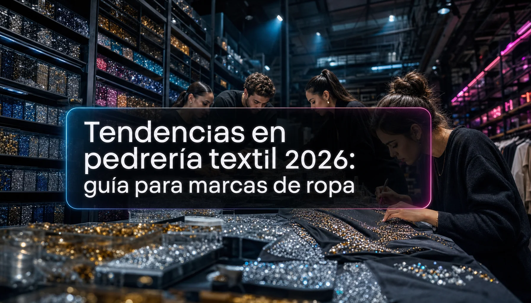 tendencias pedreria textil 2026 Tendencias en pedrería textil 2026: guía para marcas de ropa Pedrería textil industrial: tendencias 2026 y técnicas de aplicación para marcas de ropa